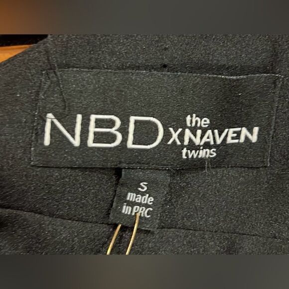 NBD X Naven twins high times black halter maxi dress size Small NWT - Picture 8 of 10